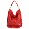 Bőr táska shopper bag Vittoria Gotti piros V898